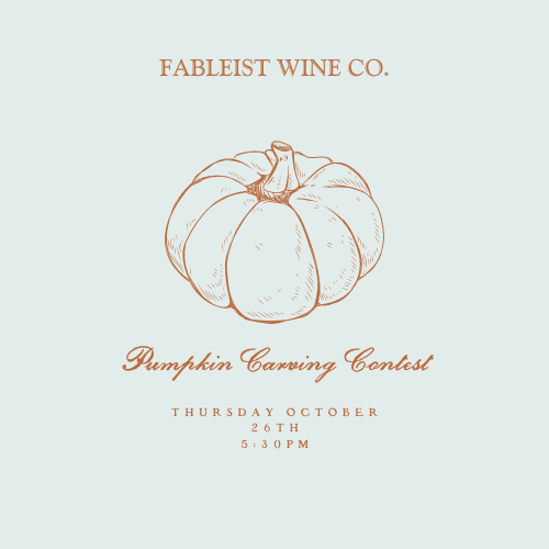 Pumpkin Carving at Fableist Wine Co Paso Robles